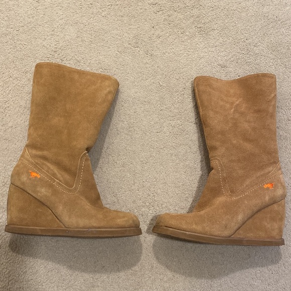 Rocket Dog 8 1/2 Camel Faux Suede & Shearling Boots - Picture 3 of 14